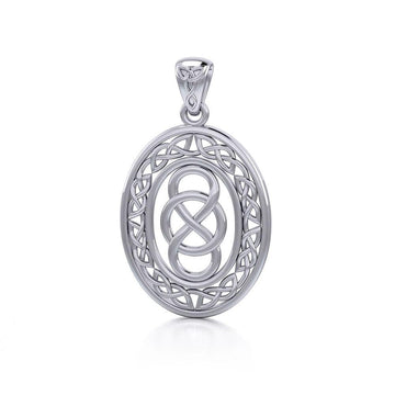 Celtic Infinity Knotwork Silver Pendant TPD4133 - Jewelry